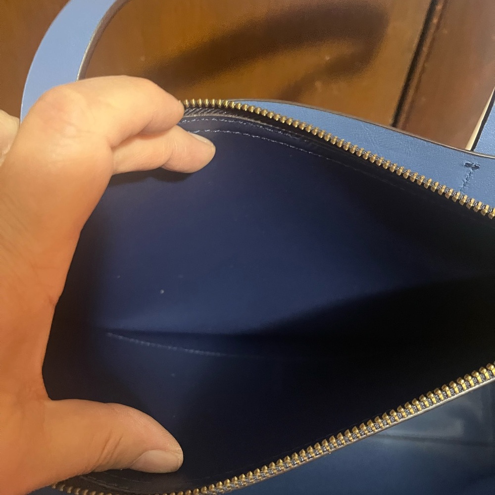Kate Spade Blue Structured Tote with Sleek Design - Picture 11 of 13